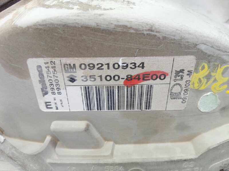 Recambio de faro derecho para opel agila enjoy referencia OEM IAM 09210934 3510084E00 E2-B6-27-1