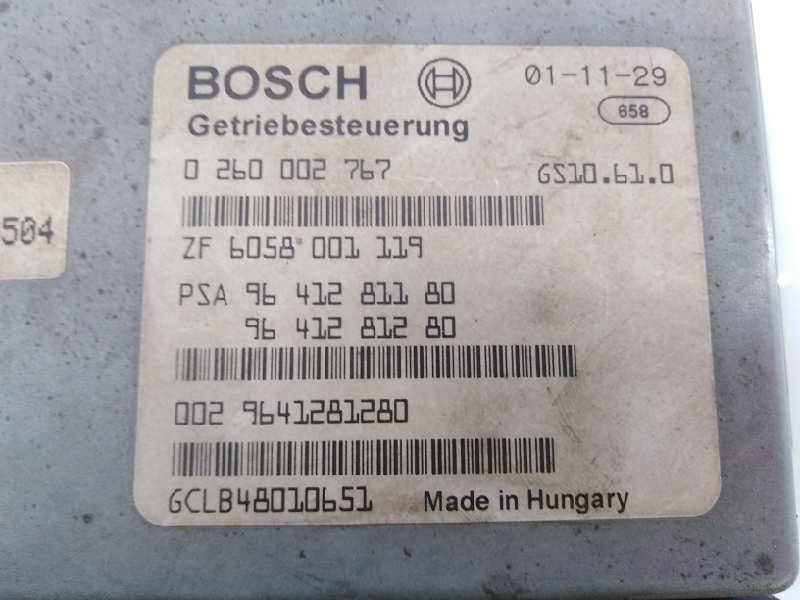 Recambio de centralita cambio automatico para citroën c5 berlina 2.2 hdi exclusive automático referencia OEM IAM 9641281180 9641