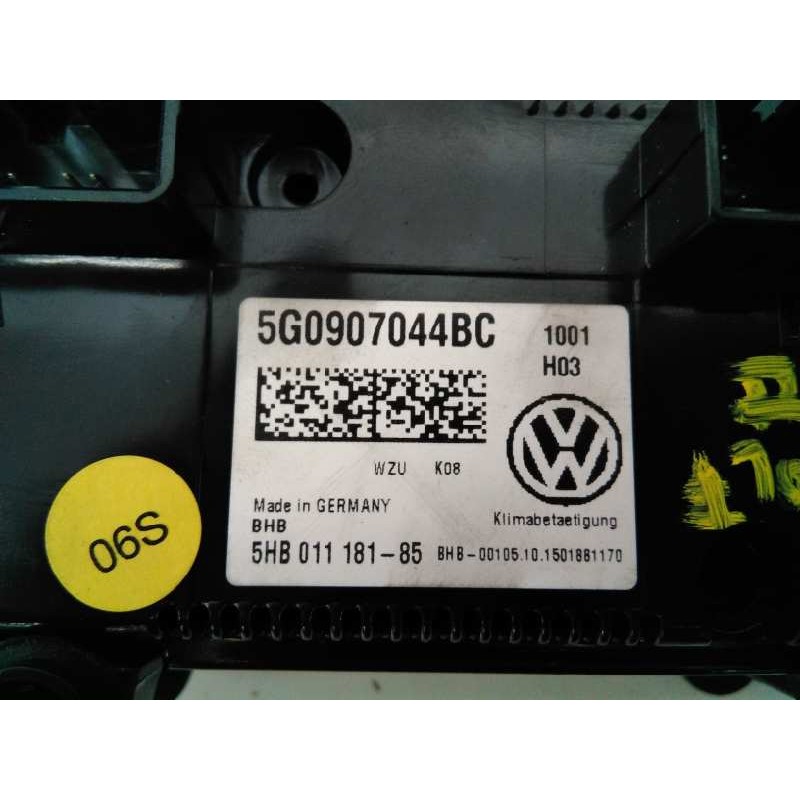 Recambio de mando climatizador para volkswagen golf vii lim. (5g1) advance bluemotion referencia OEM IAM 5G0907044BC 5HB01118185