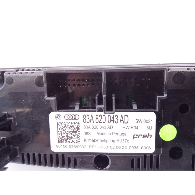 Recambio de mando climatizador para audi q3 sportback (f3n) 35 tfsi s line referencia OEM IAM 83A820043AD  E2-A1-14-7