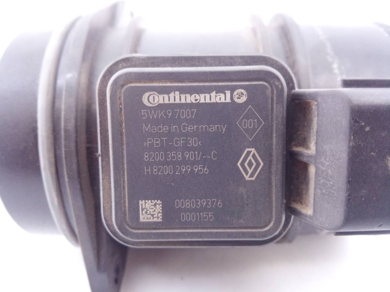 Recambio de caudalimetro para nissan micra (k12e) acenta referencia OEM IAM 8200358901C 5WK97007 E3-B4-27-3