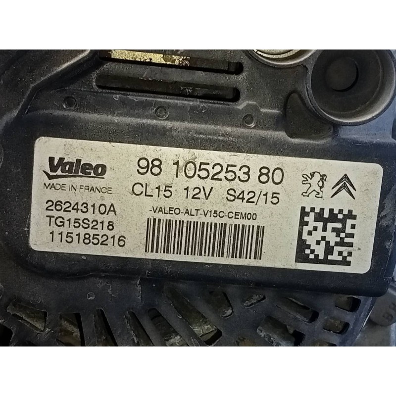 Recambio de alternador para citroën c4 lim. feel referencia OEM IAM 9810525380  P3-B4-17-3