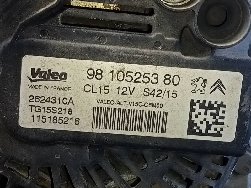 Recambio de alternador para citroën c4 lim. feel referencia OEM IAM 9810525380  P3-B4-17-3