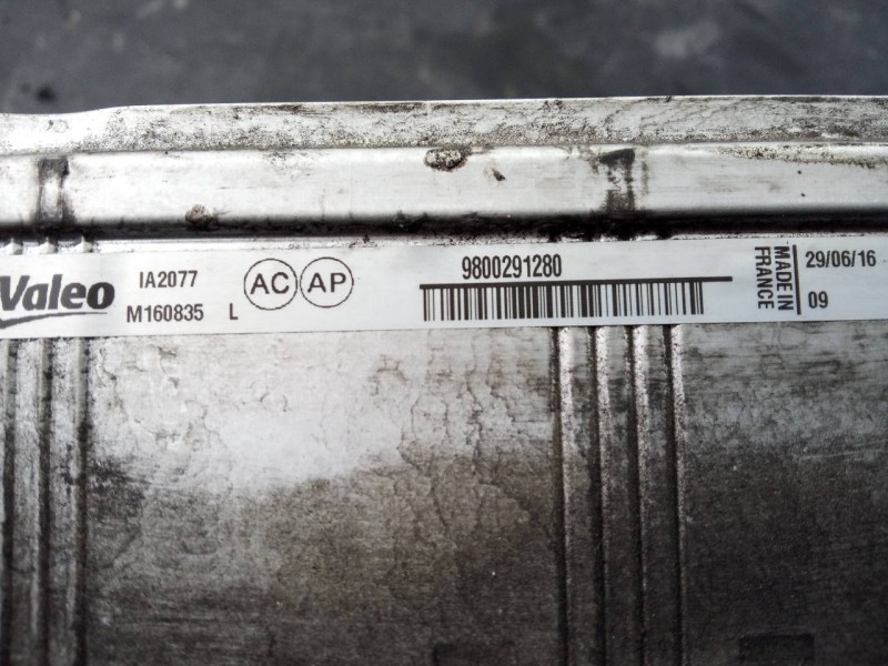 Recambio de intercooler para peugeot 5008 allure referencia OEM IAM 9800291280  P2-A11-11