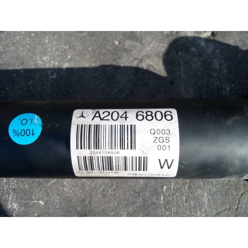 Recambio de transmision central para mercedes-benz clase glk (w204) glk glk 220 cdi 4-matic be edición limitada (204.984) refere