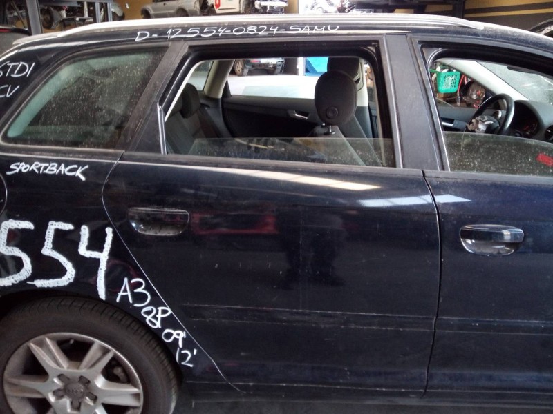 Recambio de puerta trasera derecha para audi a3 sportback (8p) 1.6 tdi ambiente referencia OEM IAM   
