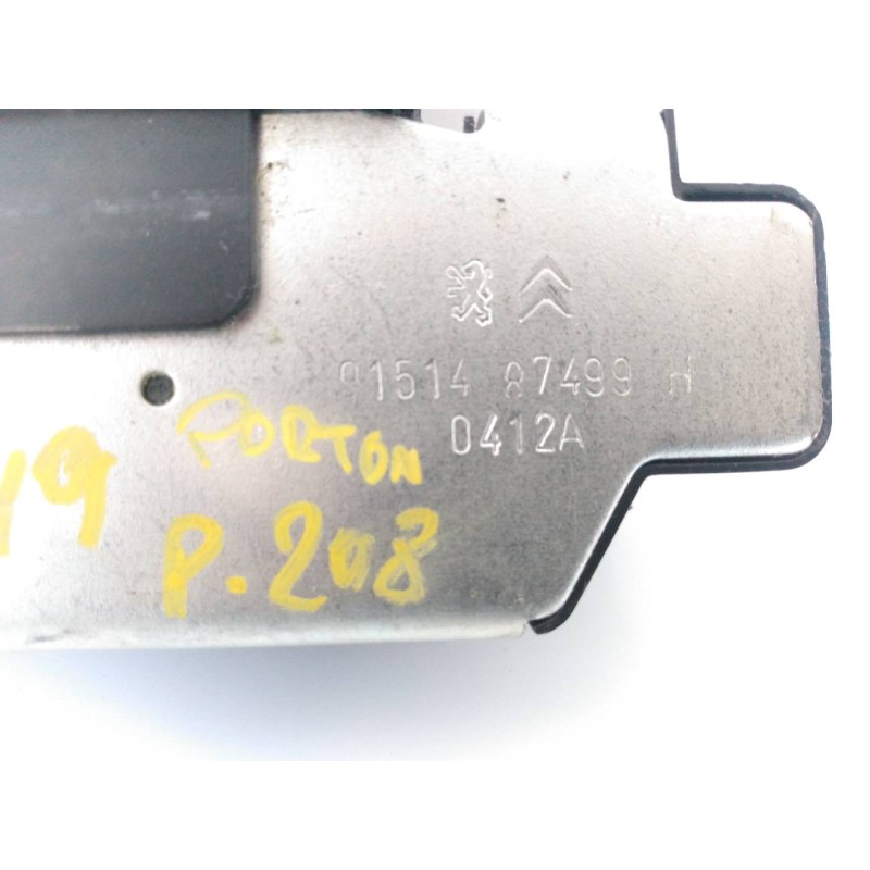 Recambio de cerradura maletero / porton para peugeot 208 access referencia OEM IAM 9151487499H  E1-A4-44-1