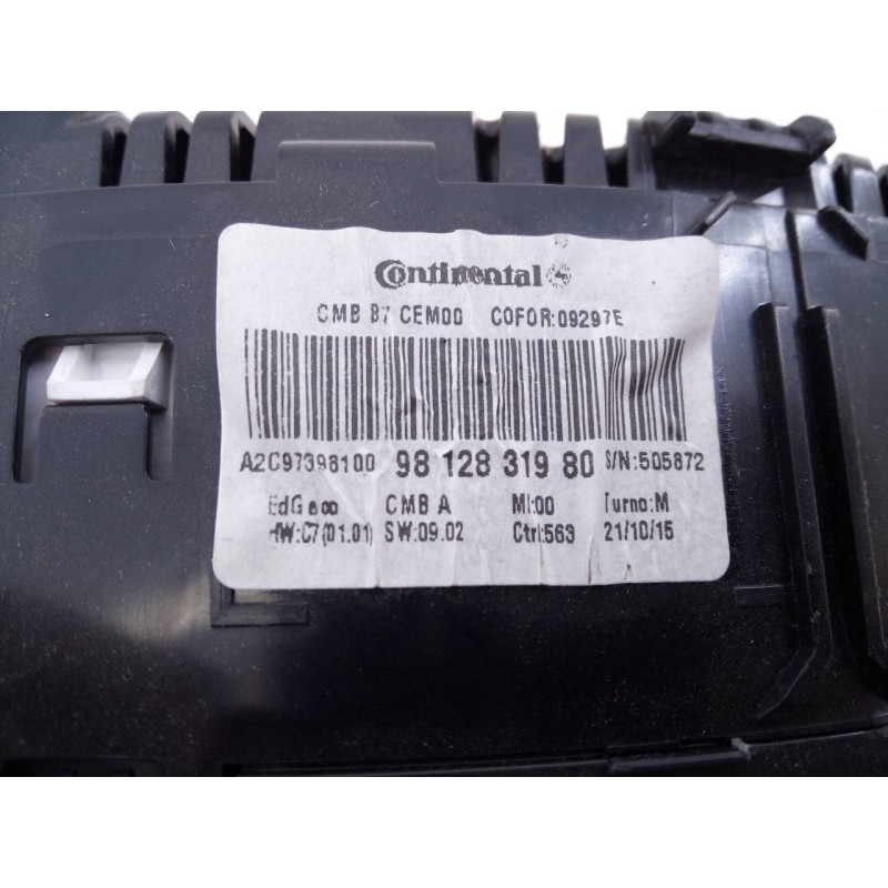 Recambio de cuadro instrumentos para citroën c4 lim. feel referencia OEM IAM 9812831980  E3-B2-33-4