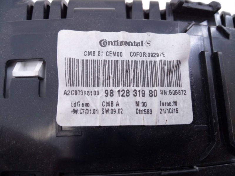 Recambio de cuadro instrumentos para citroën c4 lim. feel referencia OEM IAM 9812831980  E3-B2-33-4