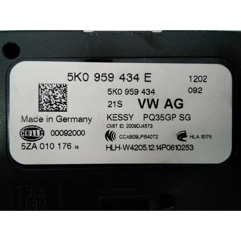 Recambio de modulo electronico para audi q3 (8ug) sport referencia OEM IAM 5K0959434E  E2-A1-9-9