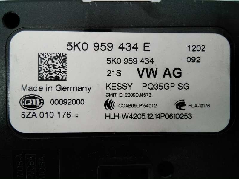 Recambio de modulo electronico para audi q3 (8ug) sport referencia OEM IAM 5K0959434E  E2-A1-9-9