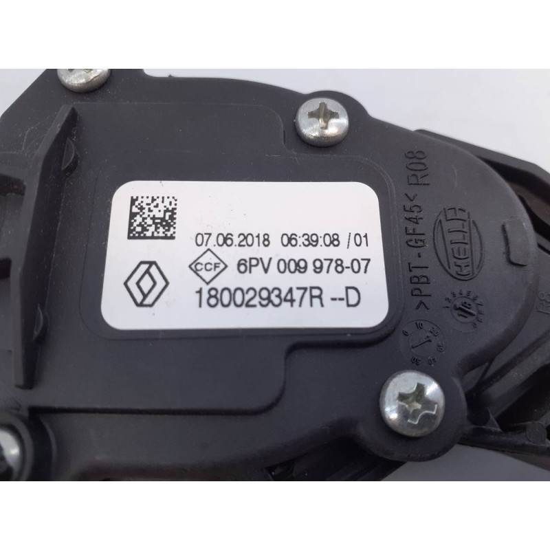 Recambio de pedal acelerador para renault captur zen referencia OEM IAM 6PV00997807 180029347R E2-A1-18-3