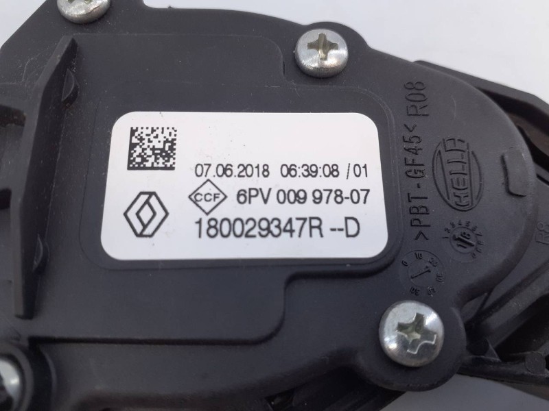 Recambio de pedal acelerador para renault captur zen referencia OEM IAM 6PV00997807 180029347R E2-A1-18-3
