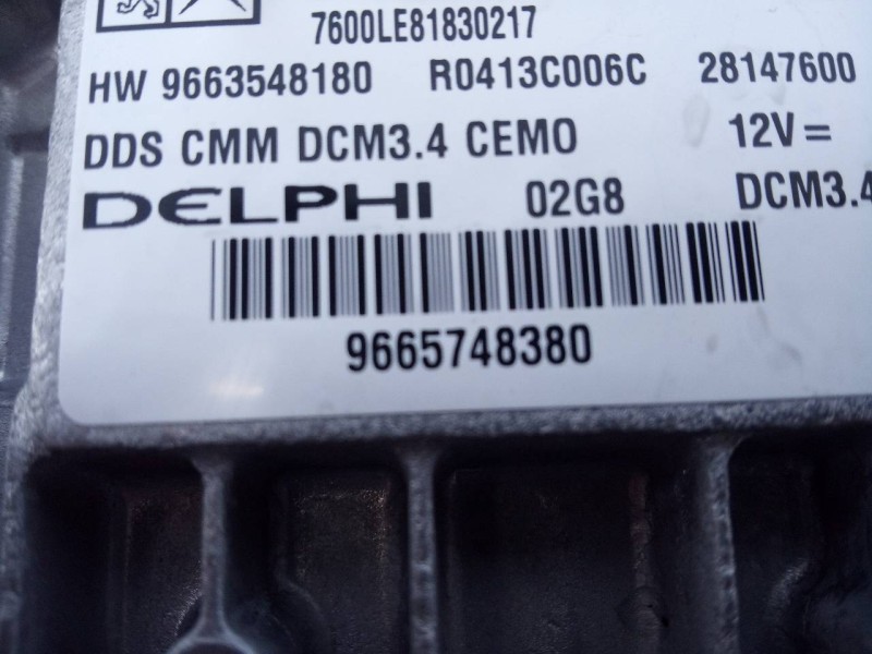 Recambio de centralita motor uce para peugeot 407 premium referencia OEM IAM 9663548180 9665748380 E3-B2-40-1