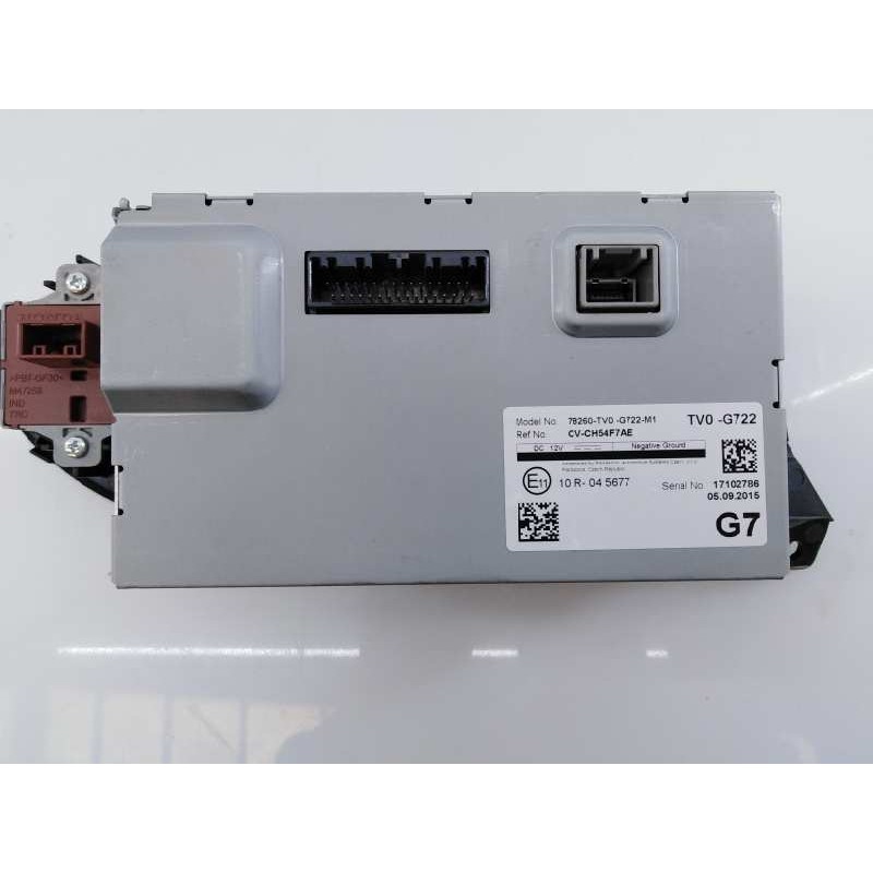 Recambio de pantalla multifuncion para honda civic tourer (fk) comfort referencia OEM IAM 17102786 78260TV0G722 E3-B5-18-3