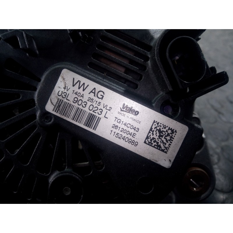 Recambio de alternador para volkswagen tiguan (5n2) r-line bluemotion referencia OEM IAM 03L903023L 115240989 P3-B5-2-3