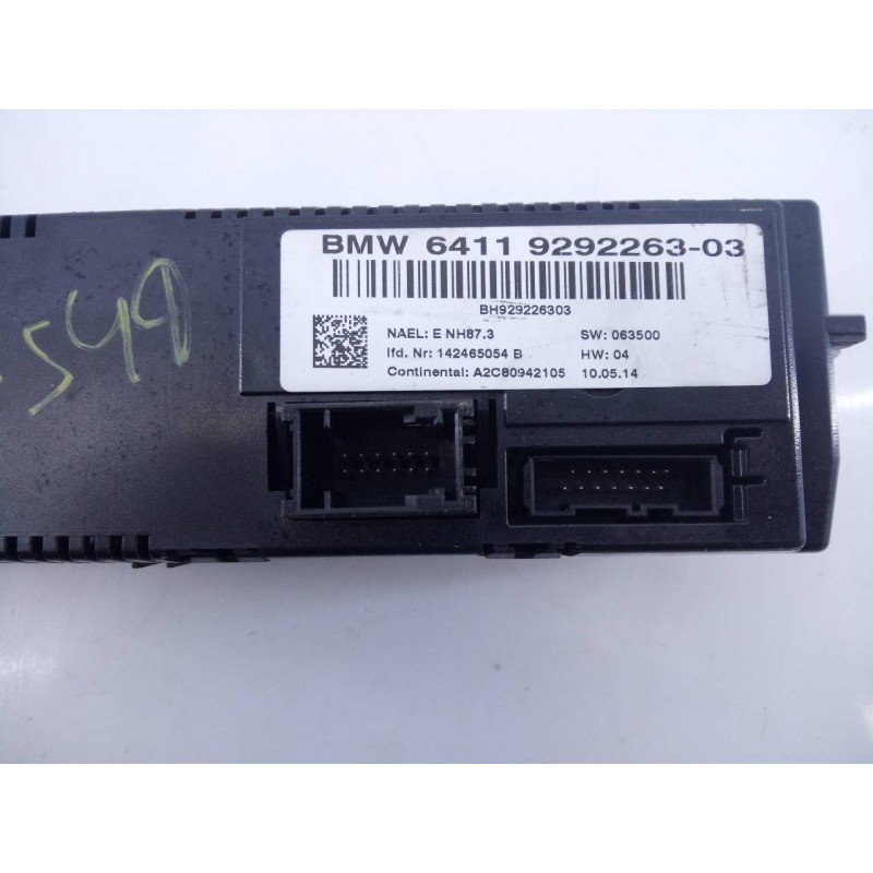 Recambio de mando climatizador para bmw x1 (e84) sdrive 18d referencia OEM IAM 6411929226303 BH929226303 E3-A2-26-1