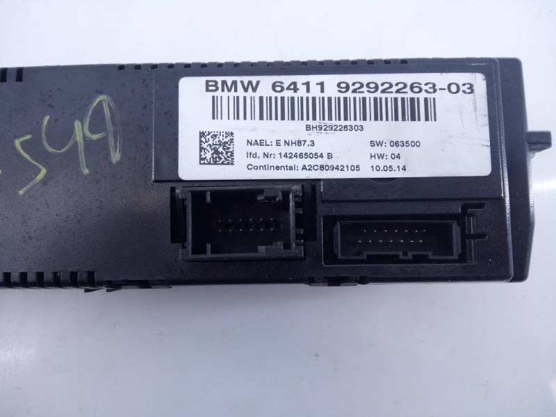 Recambio de mando climatizador para bmw x1 (e84) sdrive 18d referencia OEM IAM 6411929226303 BH929226303 E3-A2-26-1