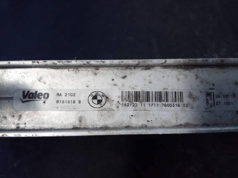 Recambio de radiador agua para bmw serie 3 lim. (f30) 318d referencia OEM IAM M1515188 15272311 P2-B6-4