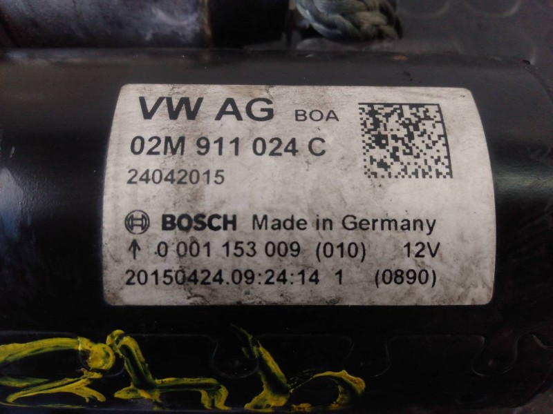 Recambio de motor arranque para volkswagen tiguan (5n2) sport 4motion bluemotion referencia OEM IAM 02M911024C 0001153009 P3-A7-