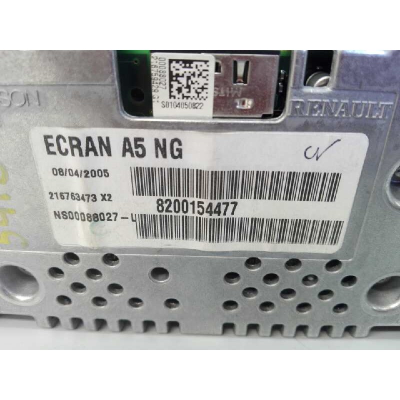 Recambio de pantalla multifuncion para renault espace iv (jk0) expression referencia OEM IAM 216763473X2 NS00088027 E2-A1-30-3