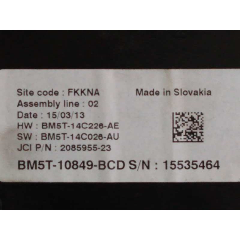 Recambio de cuadro instrumentos para ford c-max trend referencia OEM IAM BM5T10849BCD 15535464 E3-B3-40-1