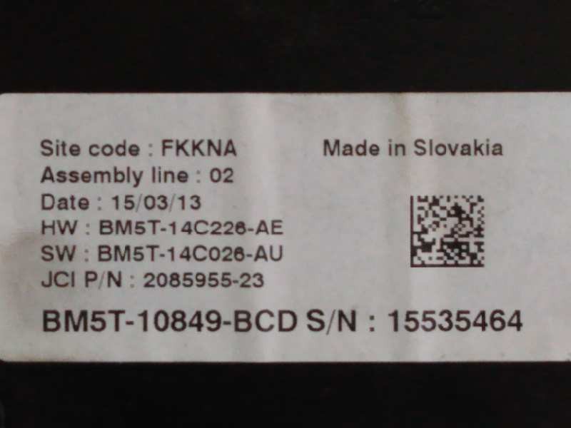 Recambio de cuadro instrumentos para ford c-max trend referencia OEM IAM BM5T10849BCD 15535464 E3-B3-40-1