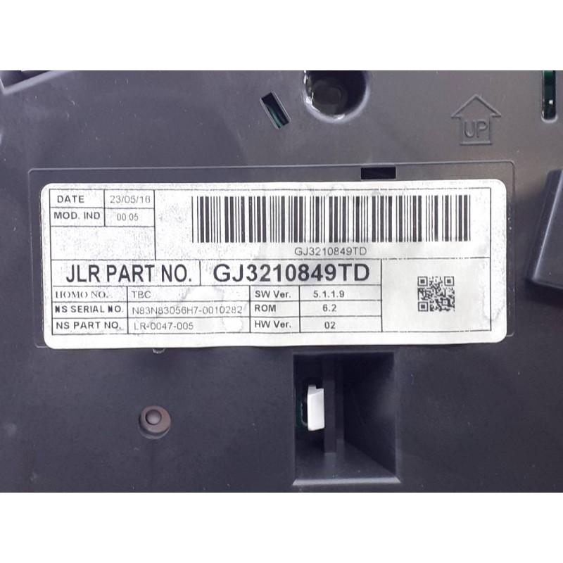 Recambio de cuadro instrumentos para land rover evoque hse referencia OEM IAM GJ3210849TD  E3-B3-13-2