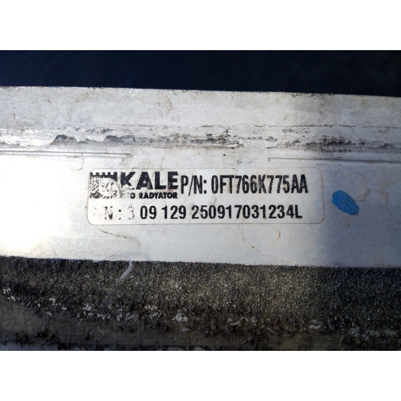 Recambio de intercooler para ford tourneo courier (c4a) titanium referencia OEM IAM 309129250917031234L 0FT766K775AA P2-B10-8