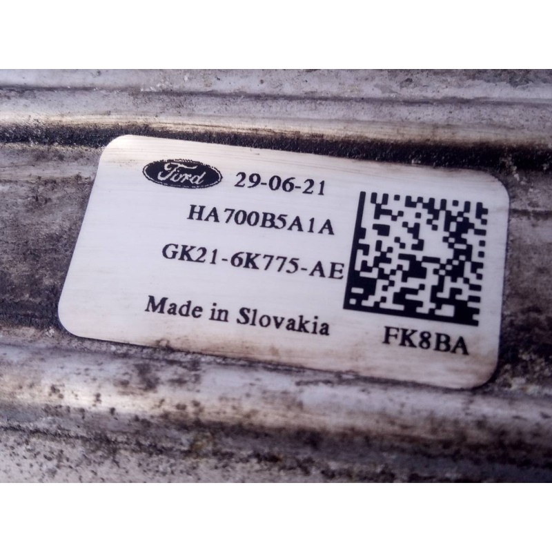 Recambio de intercooler para ford transit custom kasten v363 referencia OEM IAM GK216K775AE HA700B5A1A P2-B10-12