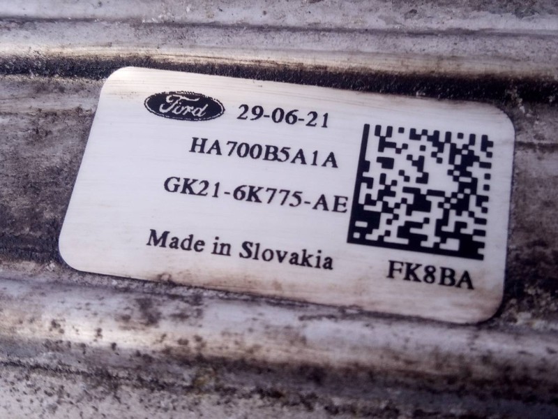 Recambio de intercooler para ford transit custom kasten v363 referencia OEM IAM GK216K775AE HA700B5A1A P2-B10-12