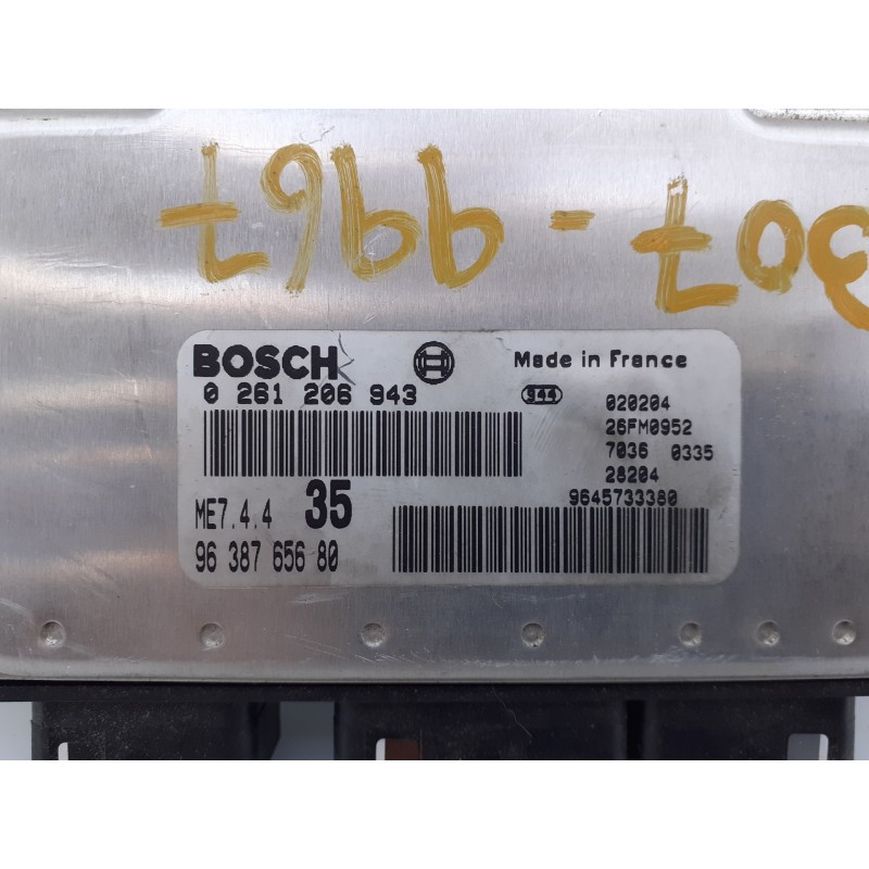 Recambio de centralita motor uce para peugeot 307 (s1) xn referencia OEM IAM 9638765680 0261206943 E3-B2-25-2