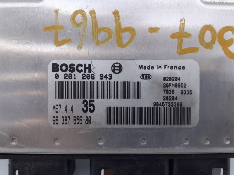 Recambio de centralita motor uce para peugeot 307 (s1) xn referencia OEM IAM 9638765680 0261206943 E3-B2-25-2