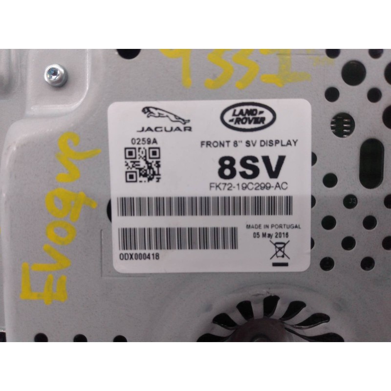 Recambio de sistema navegacion gps para land rover evoque hse referencia OEM IAM FK7219C299AC  E1-A5-28-1