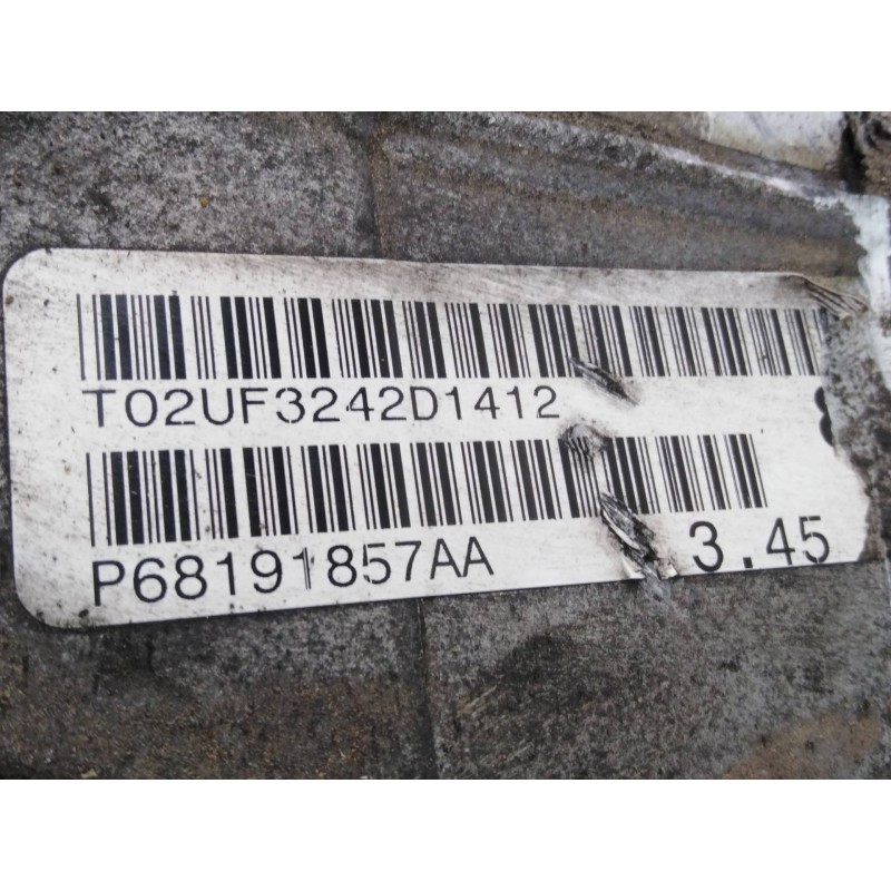 Recambio de diferencial delantero para jeep gr.cherokee (wk) 3.0 crd overland referencia OEM IAM T02UF3242D1412 P68191857AA P1-A
