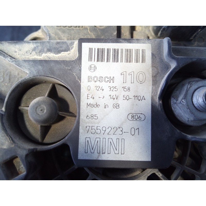Recambio de alternador para bmw mini (r50,r53) cooper referencia OEM IAM 755922301 0124325158 P3-B6-3-3
