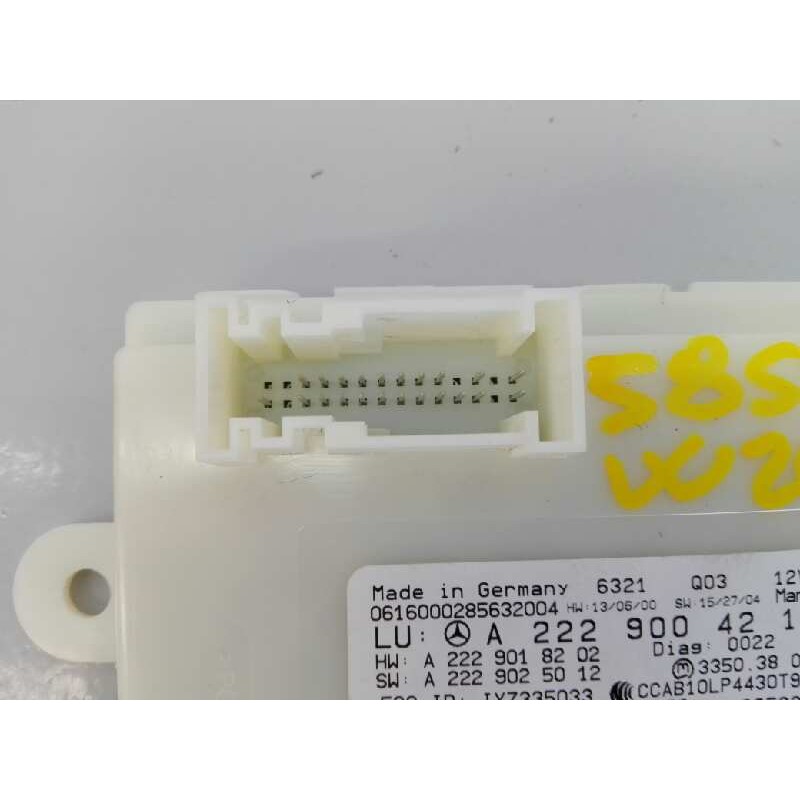 Recambio de modulo electronico para mercedes-benz clase c (w205) lim. c 220 d 4matic (205.005) referencia OEM IAM A2229004213  E