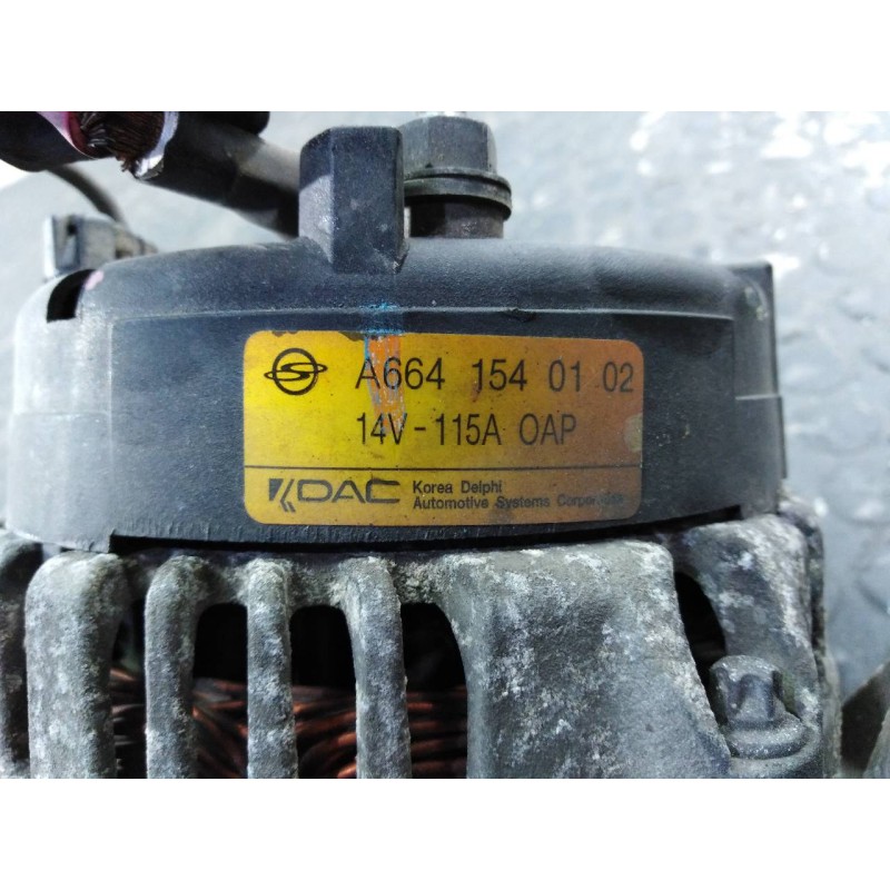 Recambio de alternador para ssangyong kyron 200 xdi limited referencia OEM IAM A6641540102  P3-B5-4-1
