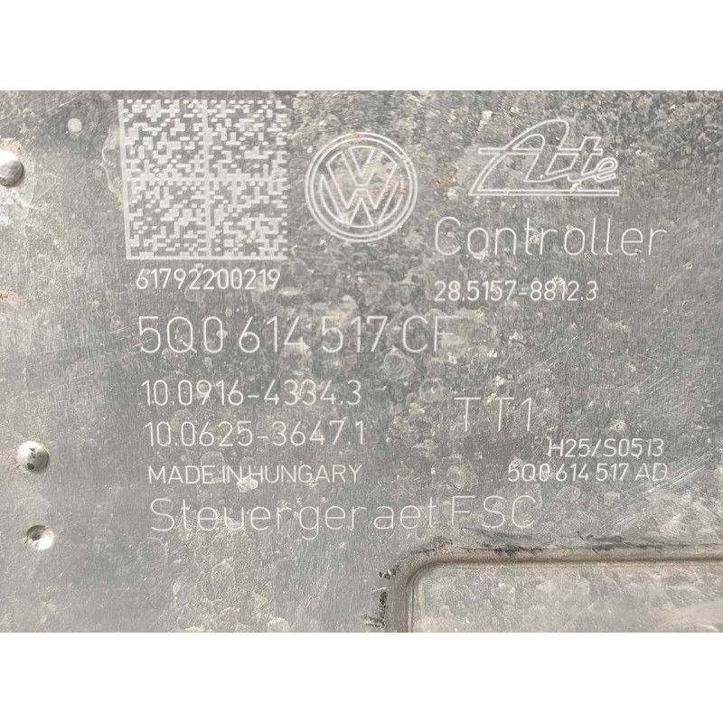 Recambio de abs para volkswagen tiguan sport bmt referencia OEM IAM 5Q0614517CF 10091643343 P3-A8-1-2
