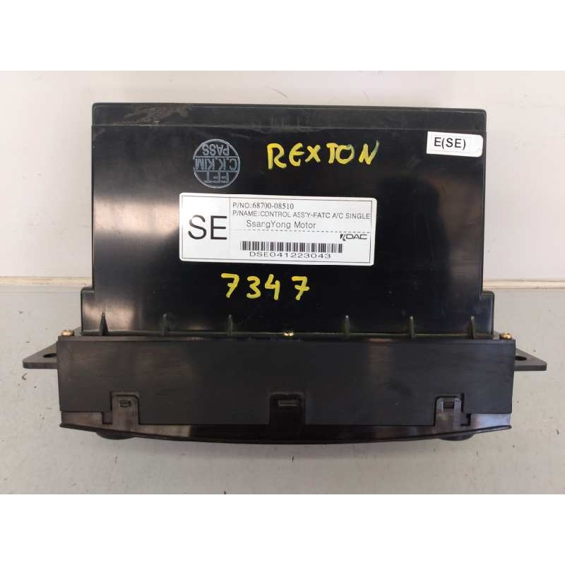 Recambio de mando climatizador para ssangyong rexton rx 270 plus / 270 xdi plus referencia OEM IAM DSE041223043  E3-A3-13-4