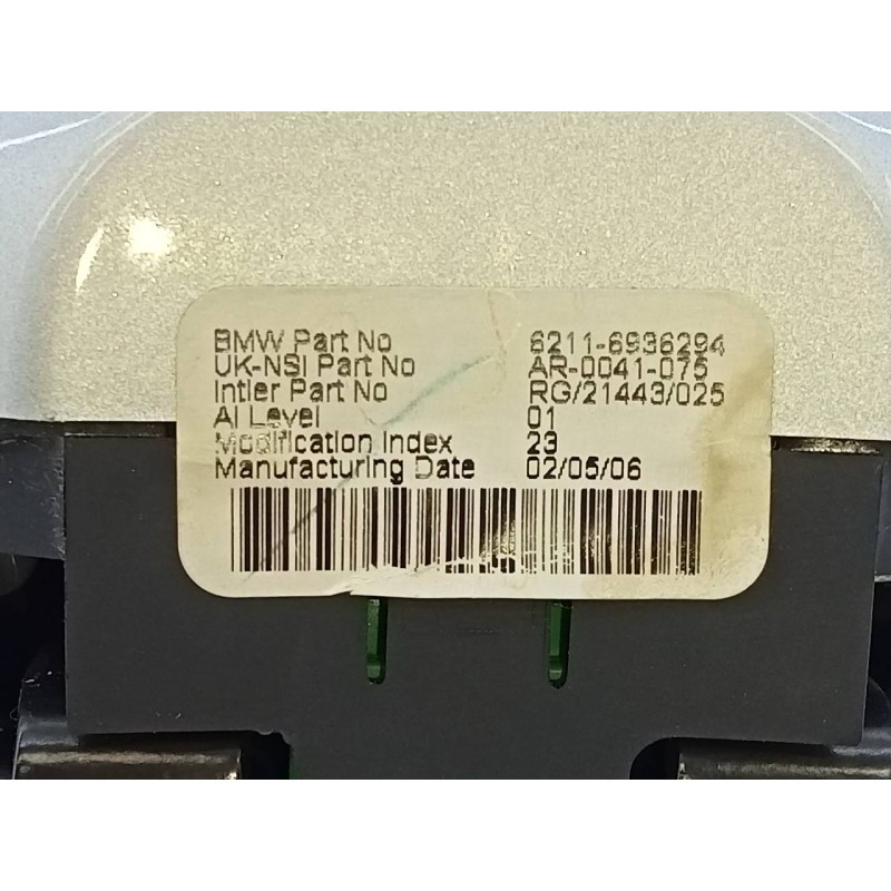 Recambio de cuadro instrumentos para bmw mini (r50,r53) cooper referencia OEM IAM 62116936294 AR0041075 E3-A2-49-1