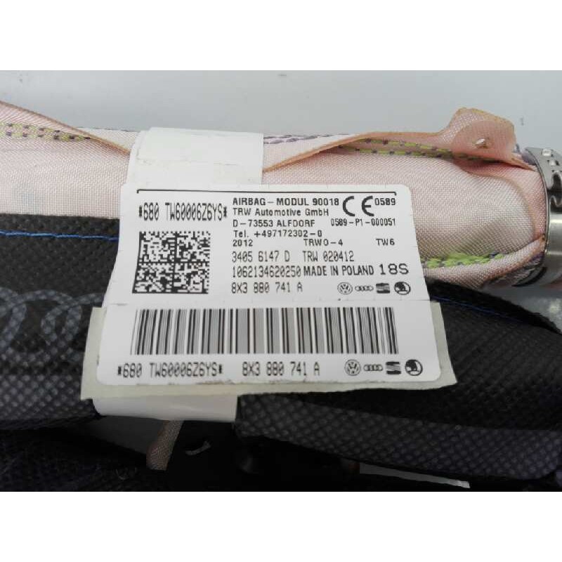 Recambio de airbag cortina delantero izquierdo para audi a1 (8x) attraction referencia OEM IAM 8X3880741A 680TW6006Z6YS E1-B6-31