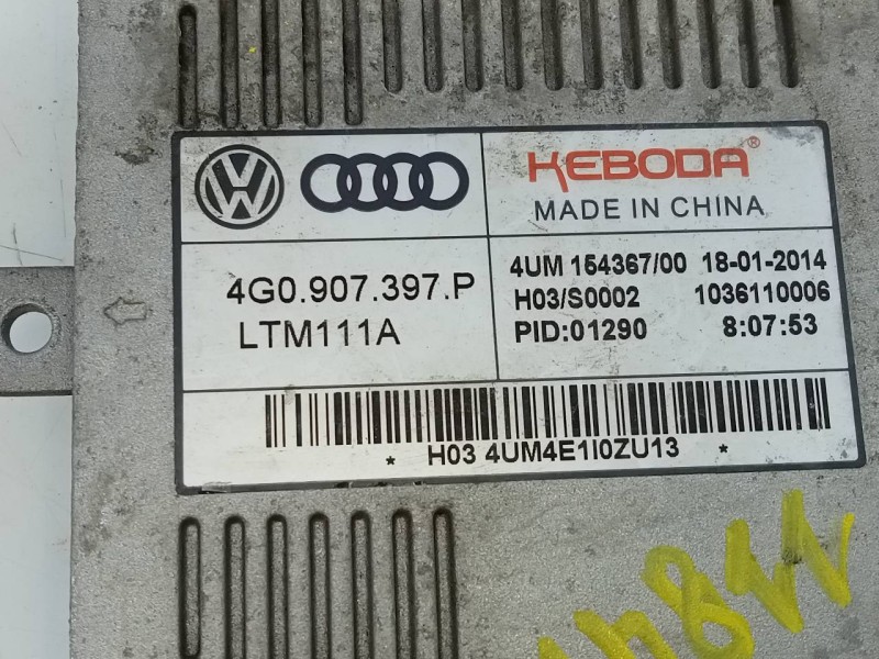 Recambio de centralita faros xenon para audi a6 avant (4g5) 3.0 tdi quattro referencia OEM IAM 4G0907397P 4UM15436700 E2-A1-39-1