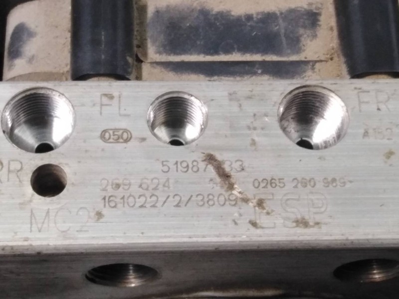 Recambio de abs para fiat ducato furgón g. vol. 33 150 (rs: 4035 mm) (l4h2) referencia OEM IAM 0265260969 00519870330 P3-A8-10-4