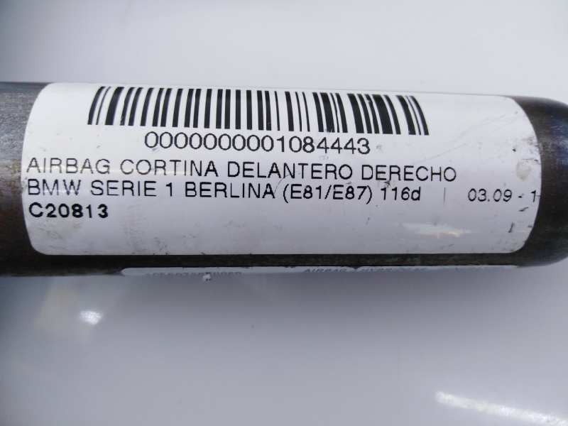 Recambio de airbag cortina delantero derecho para bmw serie 1 berlina (e81/e87) referencia OEM IAM 856956484128 11B257DB0190V E1