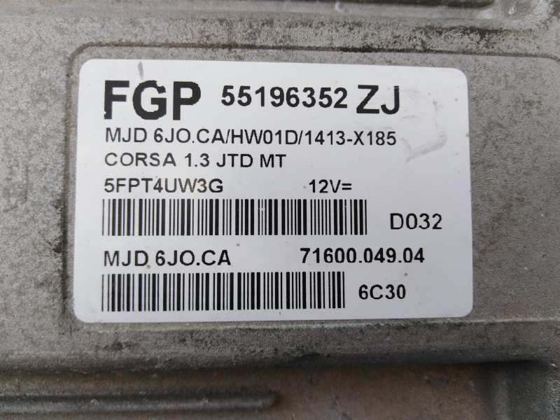 Recambio de centralita motor uce para opel corsa c corsavan referencia OEM IAM 55196352ZJ 5FPT4UW3G E3-A5-24-3