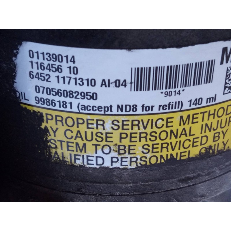 Recambio de compresor aire acondicionado para bmw mini (r50,r53) one referencia OEM IAM 11645610  