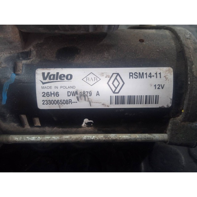 Recambio de motor arranque para renault kangoo expression referencia OEM IAM 2330065008R  P3-B7-3-2
