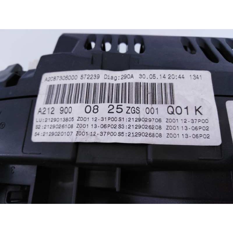 Recambio de cuadro instrumentos para mercedes-benz clase e (w212) lim. e 220 bluetec be edition (212.001) referencia OEM IAM A21
