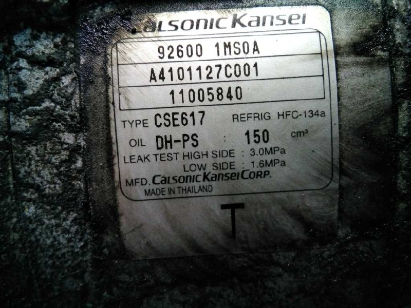 Recambio de compresor aire acondicionado para infiniti fx fx30d s referencia OEM IAM 926001MS0A A4101127C001 P3-A2-4-5